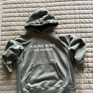 Anine Bing Olive Green Hoodie